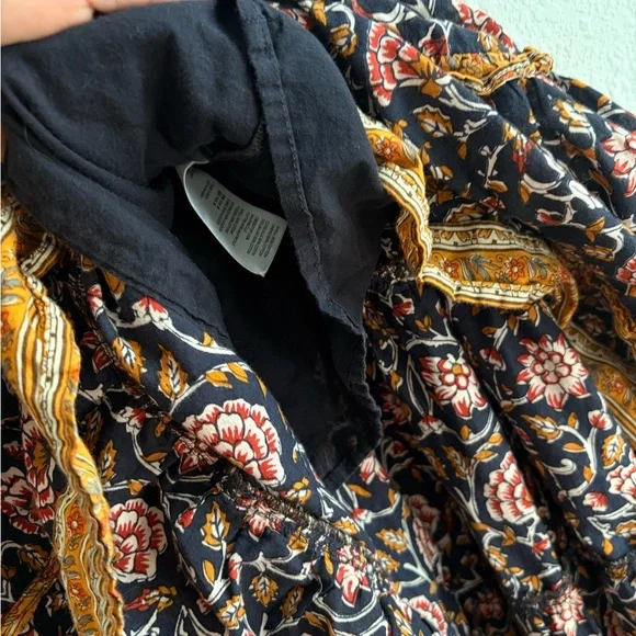 Boho Othilia Anthropologie Galicia Ruffle Tiered Floral Printed Maxi Skirt XS - Picture 4 of 5